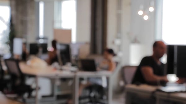 Blurry Video Of People Working