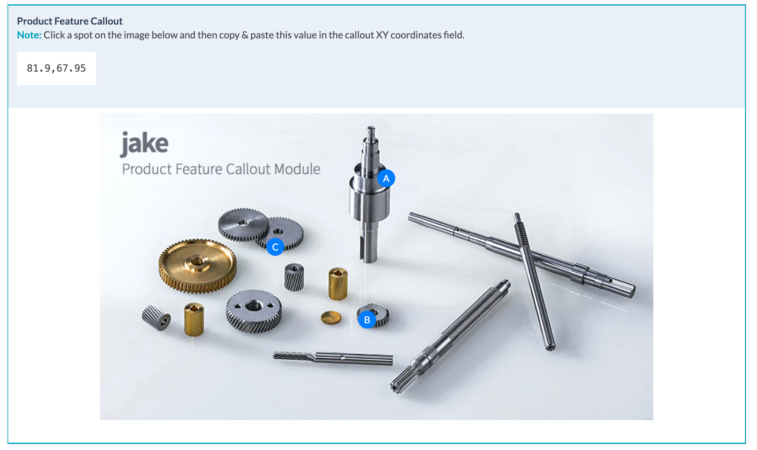 Once you upload your image, you can click on it to find the XY coordinates.