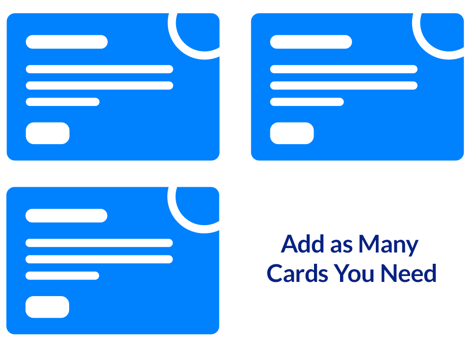 Multiple Cards with Equal Heights